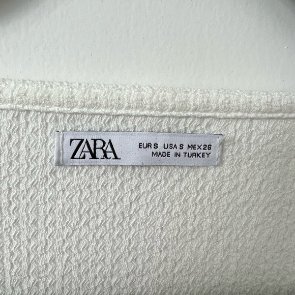 ZARA White Cropped Top - Picture 2 of 3
